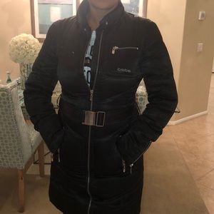 Bebe Down Feather Puffer Jacket